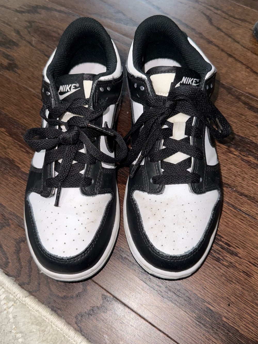 Nike Kids Black and White Athletic Sneakers